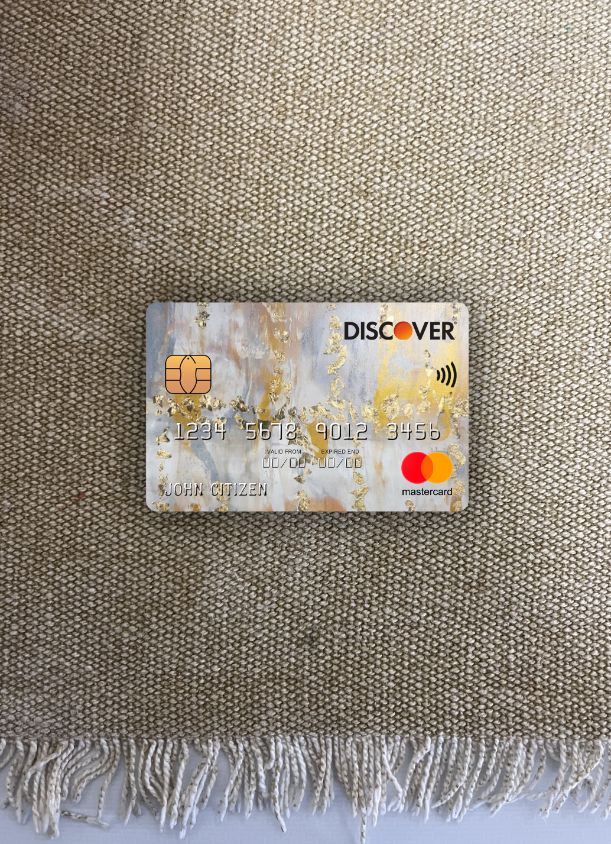 Download USA Discover bank mastercard photolook front Photoshop template